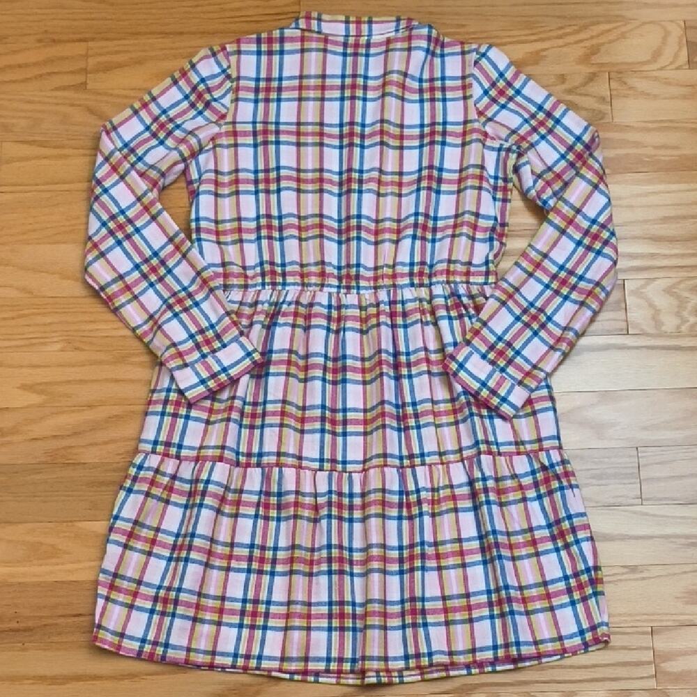 Lands' End Flannel Plaid Dress Girls Size XL 14/16 NWOT - Picture 6 of 6